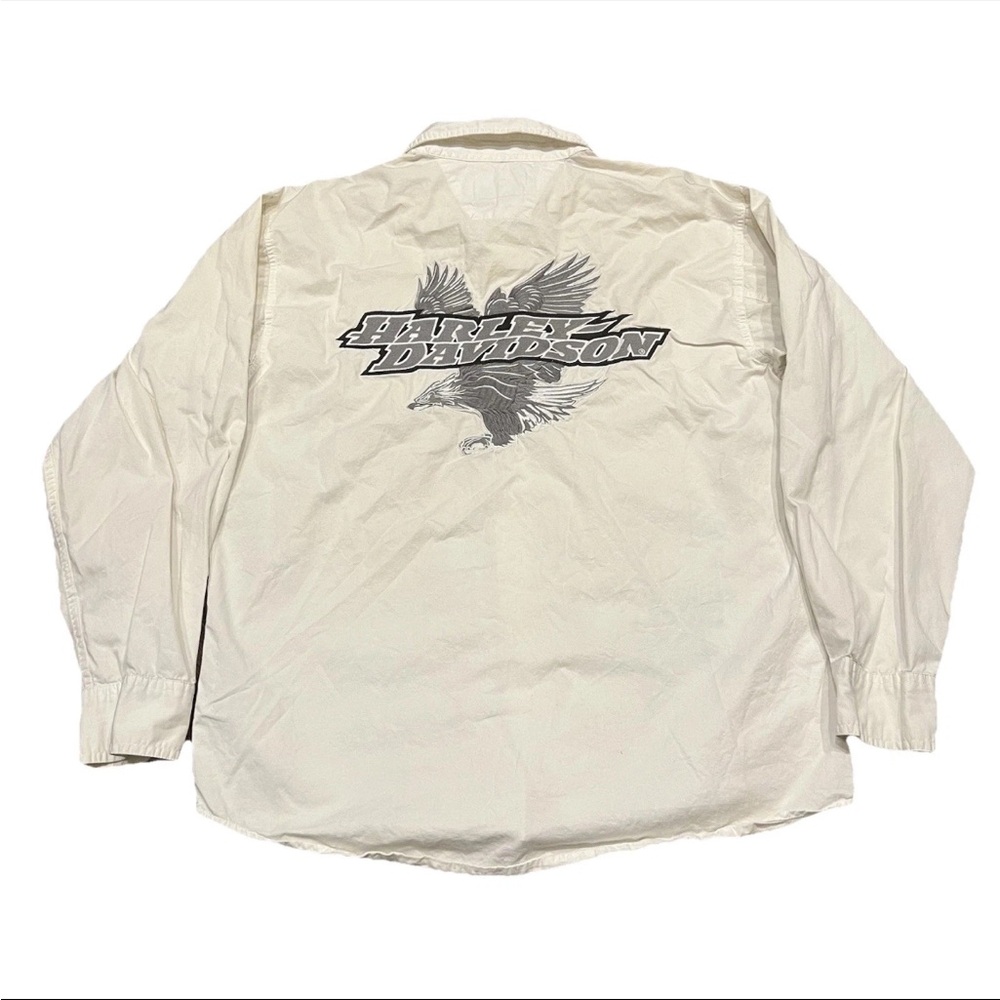 Harley-Davidson Off White Casual Button Down Shirt
